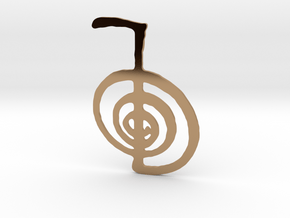 Reiki Power Symbol in Polished Brass