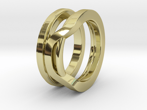 Balem's Ring1 - US-Size 10 1/2 (20.20 mm) in 18k Gold Plated Brass