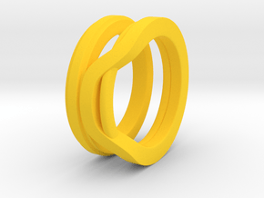 Balem's Ring1 - US-Size 13 (22.33 mm) in Yellow Processed Versatile Plastic