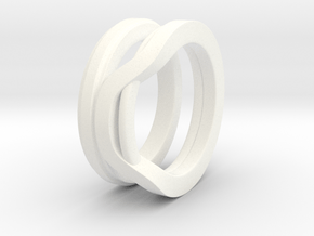 Balem's Ring1 - US-Size 8 1/2 (18.53 mm) in White Processed Versatile Plastic