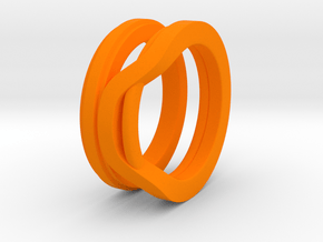 Balem's Ring1 - US-Size 10 (19.84 mm) in Orange Processed Versatile Plastic