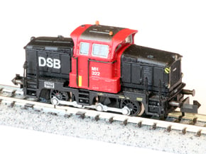 DSB MH in 1:160 N scale in Smoothest Fine Detail Plastic