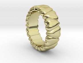 Ring Heart To Heart 14 - Italian Size 14 in 18k Gold