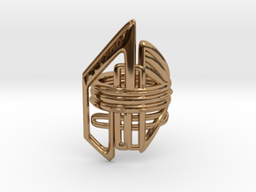 Balem's Ring2 - US-Size 7 (17.35 mm) in Polished Brass
