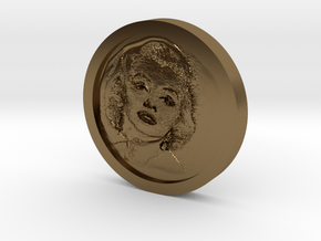 Marilyn Monroe Coin in Polished Bronze