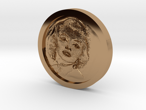 Marilyn Monroe Coin in Polished Brass