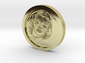 Marilyn Monroe Coin in 18k Gold