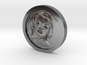 Marilyn Monroe Coin in Fine Detail Polished Silver