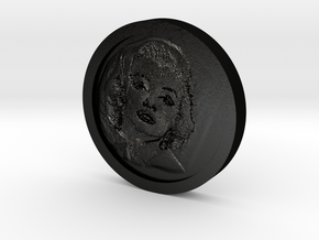 Marilyn Monroe Coin in Matte Black Steel