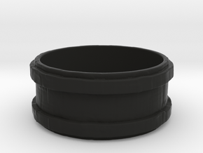 Pirate Ring 1 (Men 10 3/4 ring size) in Black Natural Versatile Plastic