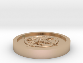 The hunger games Coin in 14k Rose Gold