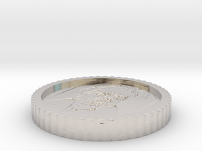 Heisenberg coin from Breaking bad in Platinum