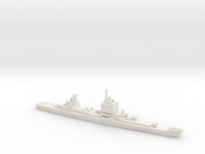 USS Long Beach, Final Layout, 1/2400 in White Natural Versatile Plastic