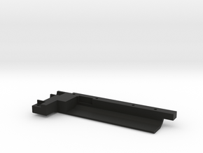 Rail With Stock Left Side Stl in Black Natural Versatile Plastic