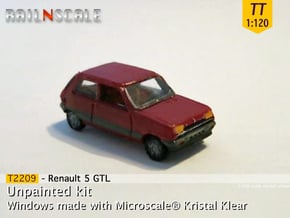 Renault 5 GTL (TT 1:120) in Smooth Fine Detail Plastic