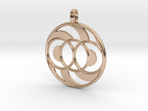 LIFE SPIRAL ONE in 14k Rose Gold Plated Brass