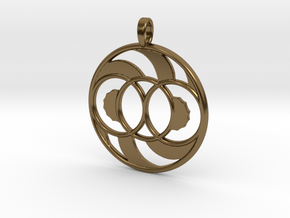 LIFE SPIRAL ONE in Polished Bronze