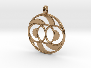 LIFE SPIRAL ONE in Polished Brass