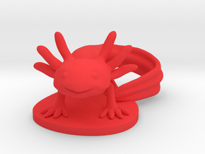Axolotl in Red Processed Versatile Plastic