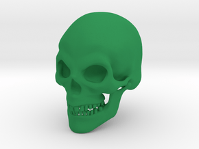 Skull Print in Green Processed Versatile Plastic
