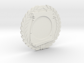 Immortan Joe "Scroll" Badge / Medal in White Natural Versatile Plastic