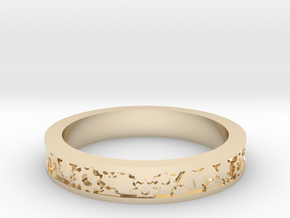 Gear Themed Ring: Size 7 3/4 in 14K Yellow Gold