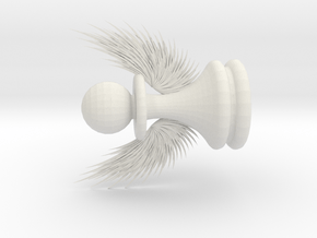 Pawn with Wings in White Natural Versatile Plastic