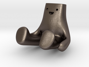 Happi Sit Ground 4cm in Polished Bronzed Silver Steel