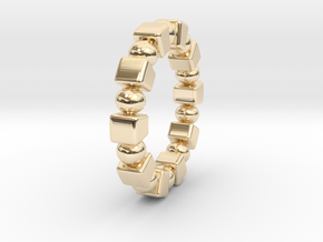  Claudette - Ring in 14k Gold Plated Brass: 9 / 59