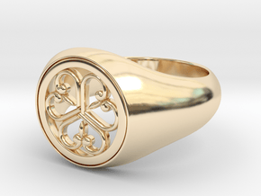 Oniwaban Ring Size10 in 14k Gold Plated Brass
