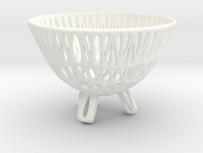 Egg Cup in White Processed Versatile Plastic