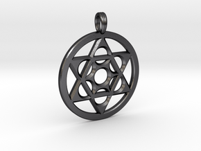 METATRON STAR SIX in Polished and Bronzed Black Steel