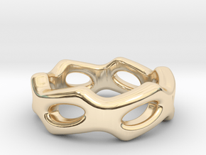 Fantasy Ring 17 - Italian Size 17 in 14k Gold Plated Brass