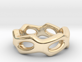 Fantasy Ring 18 - Italian Size 18 in 14k Gold Plated Brass
