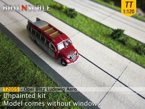 Opel Blitz Straßenzeppelin (TT 1:120) in Smooth Fine Detail Plastic