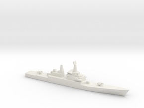 USS CGN-38 Virginia, 1/1800 in White Natural Versatile Plastic