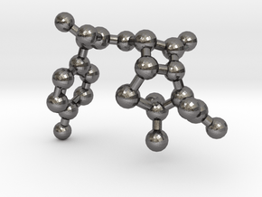 amoxicillin_ball_stick_nonH in Polished Nickel Steel