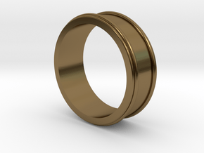 Customizable Ring_01 in Polished Bronze