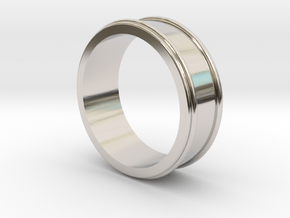 Customizable Ring_01 in Platinum
