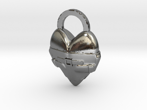 Crazy For Love Pendant in Polished Silver