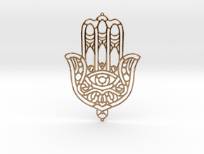 Khamsa (The Hand) in Polished Brass