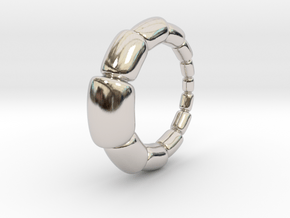  Magdalena - Ring in Rhodium Plated Brass: 9.75 / 60.875