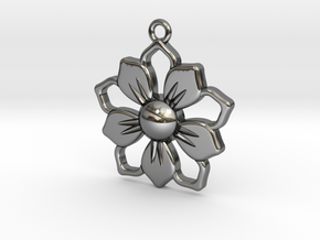 Pendant_01 in Fine Detail Polished Silver