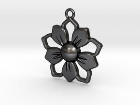 Pendant_01 in Polished and Bronzed Black Steel