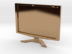 Acer 22" LCD - 1:12 scale in Polished Brass