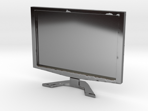Acer 22" LCD - 1:12 scale in Fine Detail Polished Silver