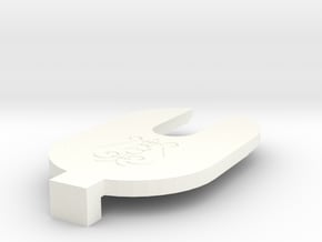 Spirio Solenoid Spacer in White Processed Versatile Plastic