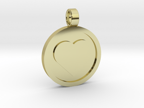 Personalized Heart Pendant - Say "I Love You"  in 18k Gold Plated Brass