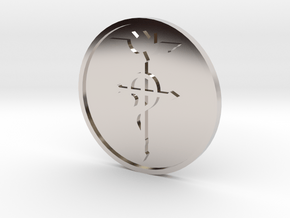 Elric Symbol Coin in Rhodium Plated Brass