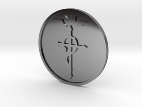 Elric Symbol Coin in Fine Detail Polished Silver